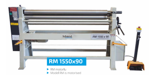 Моторизованные и ручные 3-рулонные листогибочные станки RM/RS / Motorizaed and manual 3 rolls plate bending machines  RM/RS